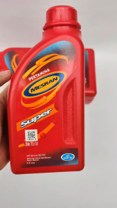 1 DUS OLI MESIN MOTOR MESRAN SUPER 20W-50 0.8 LITER ISI 24 BOTOL