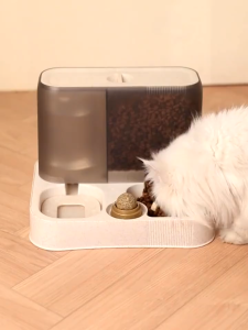 🔥COD🔥Automatic Pet Feeder 2 in 1 Food Water Automatik Bekas Makanan Minuman Kucing Besar Murah Mangkuk 宠物自动喂食器