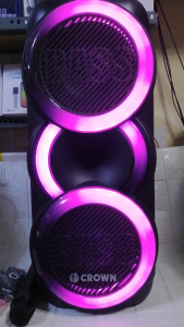 Crown PD-883 ORIGINAL CROWN PORTABLE DANCING LIGHTS SPEAKER