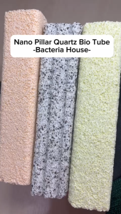 ITOSHI 100 pcs Bio Filter Tube Bacteria House Nano Pillar Media Infrared Nano Quartz Akuarium 100pcs FREE GIFT (Large size mesh bag)