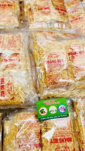 Combo 6 bịch Cốm rang hoàng huy gói 400gr - Cơm rang mắm ớt tỏi - Cơm rang quảng ngãi - Út Duyên 76 đặc sản