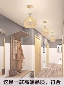 LED Gaya Nordik Ruang Tamu Lampu Gantung Minimalis Kristal Lampu Gantung Ruang Tamu Modern Dekorasi