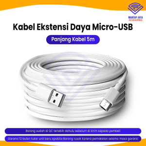 [COD] KABEL CHARGER CAMERA KAMERA CCTV MICRO USB PANJANG KABEL 5 METER