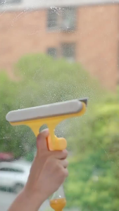 3In1 tetingkap wiper scraper squeegee cleaner kereta Window Wiper Scraper Shower Squeegee Cleaner Car Squeegee Silicone Holder Bathroom Mirror Wiper