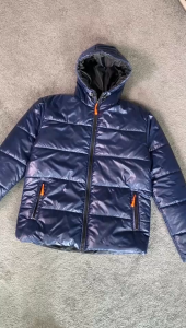 Jaket Puffer Parasut Tafeta Windproof Jaket Hiking Tahan Angin Musim Dingin