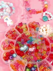 ลูกปัดอะคริลิค งาน DIY แฮนด์เมด ใช้ทำเครื่องประดับ กำไล และโทรศัพท์มือถือ