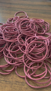 KARET GELANG MENTAH SUPER MURAH ISI 500 GR - WARNA MERAH HIJAU DAN MIX