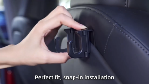 Oatsbasf Car Seat Back Hooks for Tesla Model Y Model 3 Accessories 2024 2023 2022 2021 Must Have Purse Hanger for Car Seat Headrest Hook for Purses And Bags Handbag Backpack Bag H