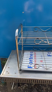 Stainless Glass Drainer 2layers (12x19Inch)