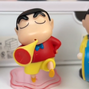 Action Figure CRAYON SHINCHAN set isi 6 pcs - Miniatur Topper Kue Pajangan Mainan Sinchan Shiro Kazama Nene Masao Bo Sincan