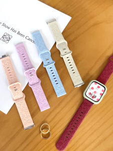 Engraved Floral Silicone Strap and Soft Silicone Case for Huawei watch fit 3/for Huawei watch fit 4/fit 4pro Band Bracelet Watchband