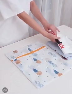 MO631 Laundry Bag Jaring Baju Kotor Kantong Mesin Cuci Bahan Jaring dan Resleting untuk Pakaian