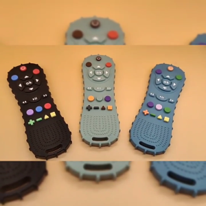 Ivorybaby Teether Bayi Bentuk Remote Control Lembut Mainan Gigitan Bayi