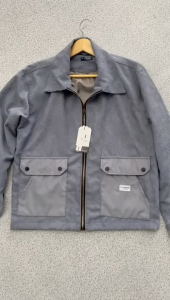 Jaket Outer Corduroy Pria Jaket Corduroy Zipper Vintage Semi Parka A491