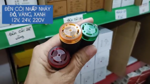 Đèn báo có còi báo động 12-24 AC/DC  - Đèn còi báo 12 AC/DC 24 AC/DC