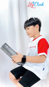 Lily And Clark Kaos Anak Laki-Laki Warna Putih combine - KLC93