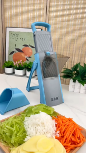 Multi-functional vegetable cutter adjustable vegetable food cutter potato chip cutter detachable blade kitchen cutter