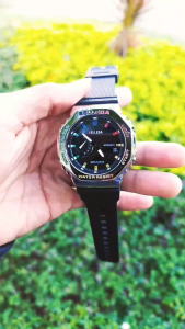 Jam Tangan Pria BELLEDA 9529 Dual Time Rubber Strap Sport Kasual Tahan Air Man Watch Fashion