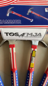 Palu Kambing KK magnet gerigi polos texas USA 8 Oz HSJ Gagang USA Fiber Karet