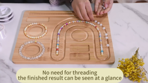 Wood Bead Boards for Jewelry Making Pearl Board with Scale and Size DIY Necklaces Bracelet Jewelry Design Beading Mats Large Size