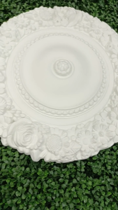 R344 HEAVY FLORAL CEILING ROSES | LUXURY FLORAL DESIGN | CEILING LIGHT ACCESSORIES | MATERIAL PU