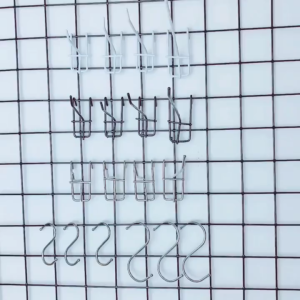 5pcs wire mesh hook stainless for screen white heavy duty screen hooks for hanging display ( 10cm / 15cm / 20cm/25cm )