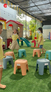 Elianware High Quality Kids Chair Stool Durable Kerusi Budak Plastic Chair(H 24cm)