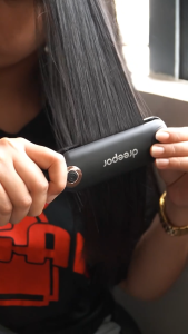 Dreepor Pelurus Rambut Pengeriting Rambut Besi Leper Dan Pelurus Rambut Kerinting 2-in-1 Hair Straightener and Curler Wide Plate Ceramic Flat Iron with Fast Heating for All Hair Types