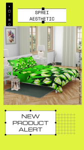 Sprei Katun Motif Red Roses: Aesthetic Anti Geser King Size