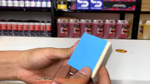 Mút xốp nỉ tẩy ố kính ô tô bằng tay Taiwan mút cọ rửa bể cá kính nhà tắm