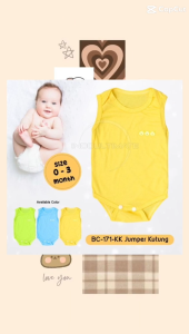 Jumper kutung bayi/jumsuit bayi newborn murah/jumpsuit bayi baru lahir kutung