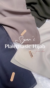 SYARI PLAIN BASIC HIJAB JUMBO 140 x 140/ Hijab Besar/ Krudung Pollycotton/ Jilbab Segi Empat Syari/KERUDNG/