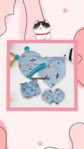 Topi bayi set sarung tangan sarung kaki dan bib halus lembut/bib set gift/topi bayi/slabber bayi