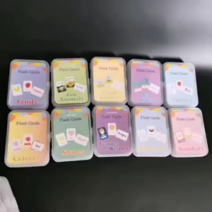 Baby Preschool English Learning Flash Cards Montessori Educational Alphabet ABC Numbers Toys