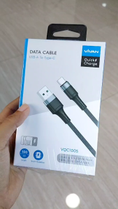 KABEL DATA TYPE C VIVAN VQC100 65W - Kabel Tipe C | Cable Charger Fast Charging | Kabel Casan Android | Kabel Data Flash Charging 3A 3 Ampere