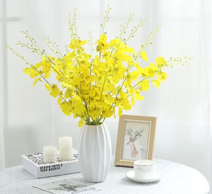 【COD】5PCS-50CM Artificial Oncidium Artificial Flower Fake Flowers Home Table Decor