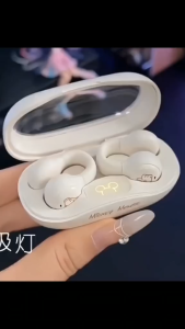Disney DN12 Bone Conduction Earphone Bluetooth 5.3 True Wireless Not In-Ear Noise Reduction Waterproof Clip-On Sports Bluetooth 5.2 Earbuds Built-In Microphone Touch Control TWS True Wireless Earphone  100% Original
