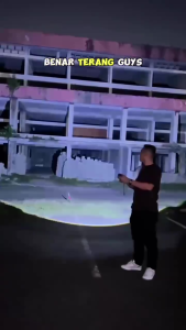 Senter 200W Multifungsi PowerBank 9000mAh SUPER LED Lensa Zoom & Laser Super Terang 15000 Lumens Flashlight MAX POWER MX-B702