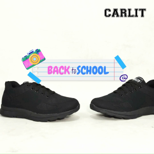 Sepatu Sekolah Hitam Anak SD SMP Model Tali Sepatu Sekolah Cowok Terbaru Merk Carlit