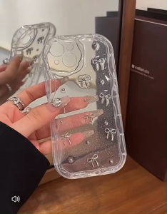 ร้านคนไทย ส่งเร็ว1-2วัน เคสมือถือ i7plus i11 Xr i12 i12promax i13 i13promax i14 i14promax i15 i15promax งานใสโบว์กริตเตอ งานสวย หรู กันกระแทก