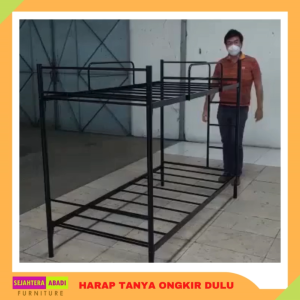 Betta Bunk bed & Trundle Ranjang Tingkat Besi Ranjang Susun Minimalis Beta Breslin ranjang sorong Beta Baskin ranjang besi ranjang dorong 3in1