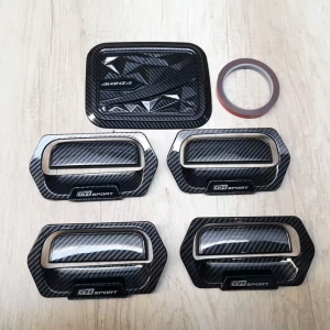 Paket Variasi Outer Pintu Handle Tank Cover Mobil Avanza Lama 2004 - 2011 GR Sport Carbon