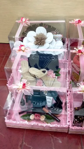 Set 4 Pcs Kotak Box Hantaran Seserahan Pernikahan Premium Mika Pita