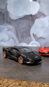 Diecast Miniatur Mainan Mobil Sedan Balap Lambo Hybrid Sian FKP 37 Besi Metal