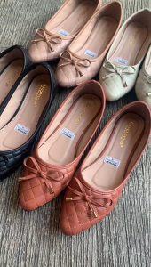 Flat Shoes Wanita Terbaru/ Sepatu Ballerina Cewek Kekinian/ Balet Pita Gratica AL-47