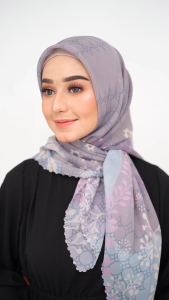 MOTIF SERIES / Hijab Motif Lasercut Voal dan Polycotton Premium / Square /Segi Empat / Jilbab Pastel Motif Unik Elegan Free Pouch / Krudung Limited Edition / (PART 3)
