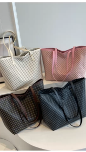 SH-store กระเป๋าถือ กระเป๋าสะพายไหล่ หนัง PU ขนาดใหญ่ จุของได้เยอะ อเนกประสงค์ สําหรับสตรีJB03