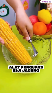 Adzkia35 Alat Pengupas & Penyerut Biji Jagung /Corn Peeler Stainless Steel Praktis dan Efisien