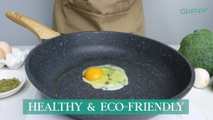 GiPP Non-Stick Frying Pan Granite Coated Non-Stick Healthy Cookware PFOA- Free 20CM