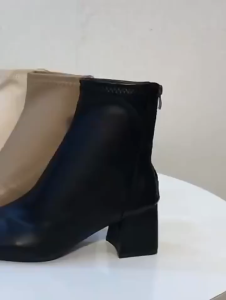 2025 Korean Fashion Boots White Boots Women Black Boots Short Boots